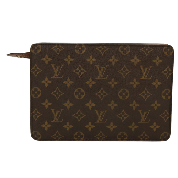 LOUIS VUITTON Monogram Pochette Homme Clutch Bag M51795 LV Auth jk2687 - Picture 2 of 16